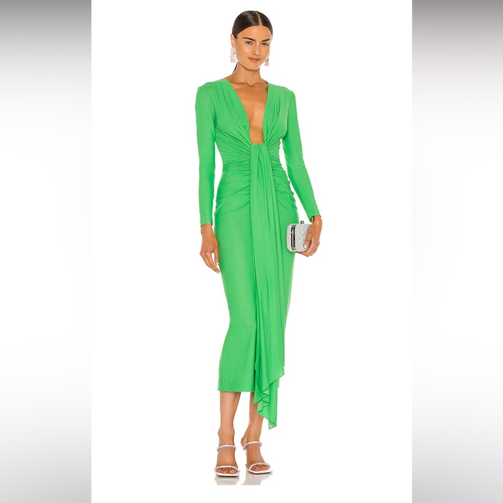 Brand new green solace London size 2 long sleeve dress